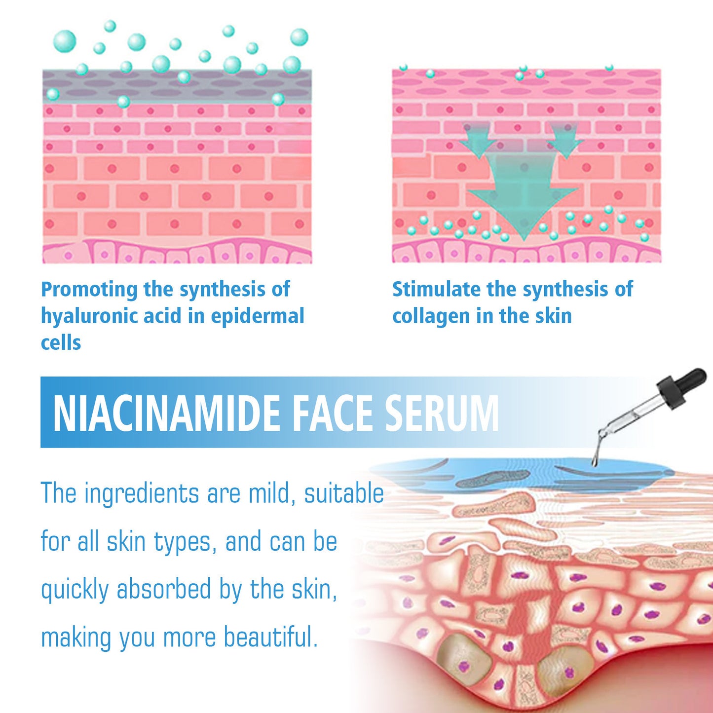 Nicotinamide Facial Brightening Skin Tone Firming Skin Hydrating Skin Moisturizing Lotion