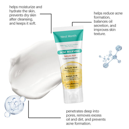 Salicylate Acne Facial Cleanser Moisturizing