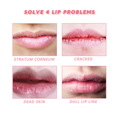 EELHOE Peach Lip Scrub For Fading Lip Lines, Removing Dead Skin, And Hydrating Moisturizing Lip Exfoliation