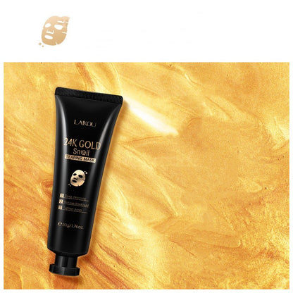 Gold Foil Snail Tear-Off Mask – Hydrating & Rejuvenating