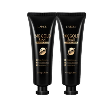 Gold Foil Snail Tear-Off Mask – Hydrating & Rejuvenating